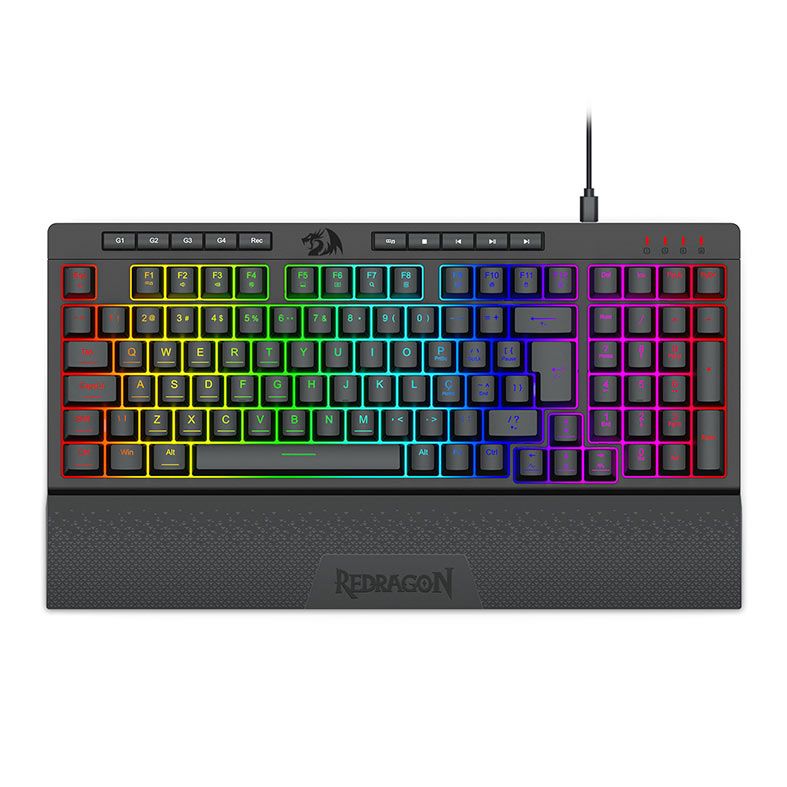 Teclado Gamer Redragon Shiva 98, RGB, ABNT2, Preto, K515-RGB-PT