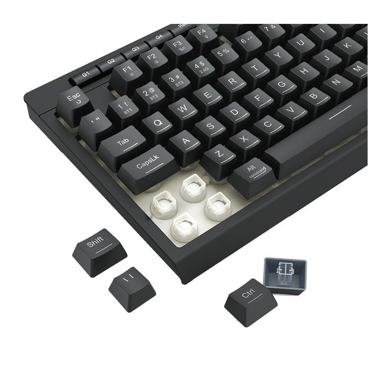 Teclado Gamer Redragon Shiva Pro 98, RGB, Membrana, Wireless, Preto, K515RGB-PRO-PT
