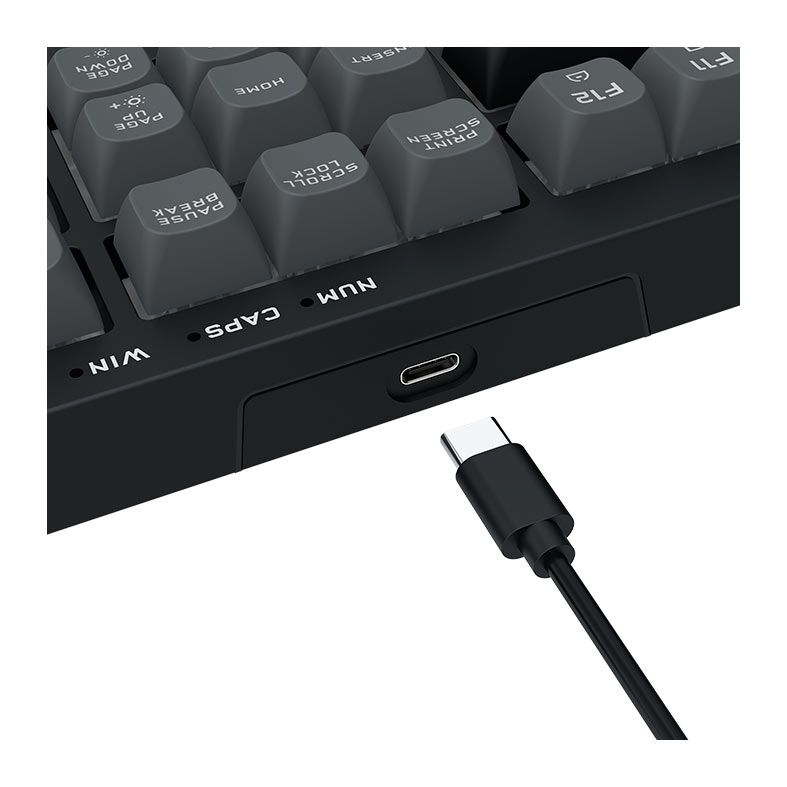 Teclado Gamer Redragon Crux, RGB, ABTN2, Preto e Cinza, K518-RGB-GB