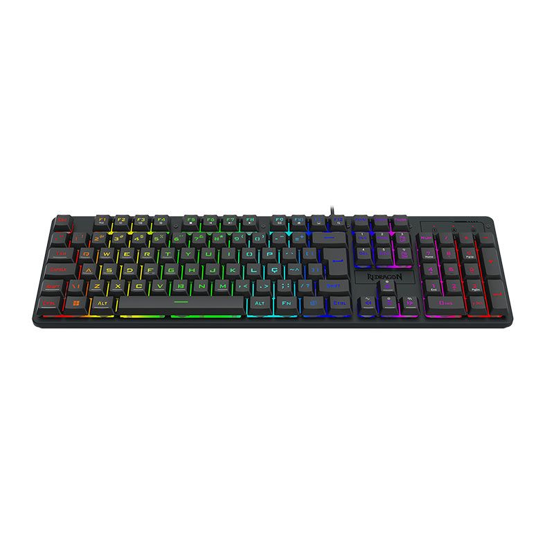 Teclado Gamer Redragon Netherbane, RGB, ABNT2, Preto, K521-RGB