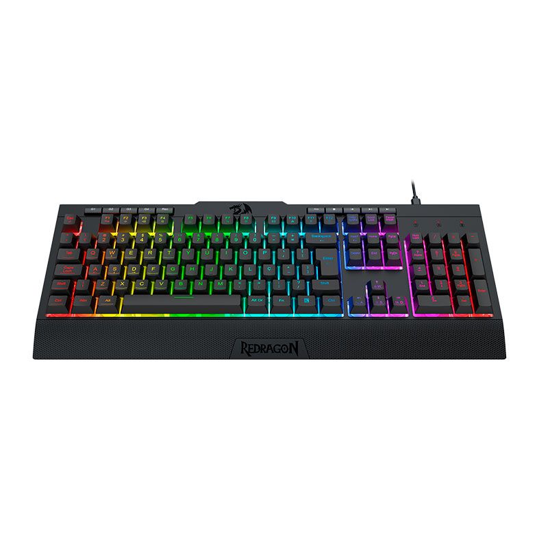 Teclado Membrana Redragon Shiva Lite, RGB, Full-Size, ABNT2, USB, Preto, K525-RGB