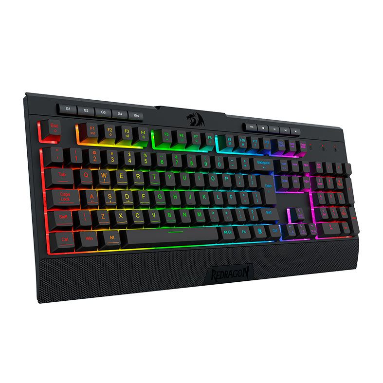 Teclado Membrana Redragon Shiva Lite, RGB, Full-Size, ABNT2, USB, Preto, K525-RGB