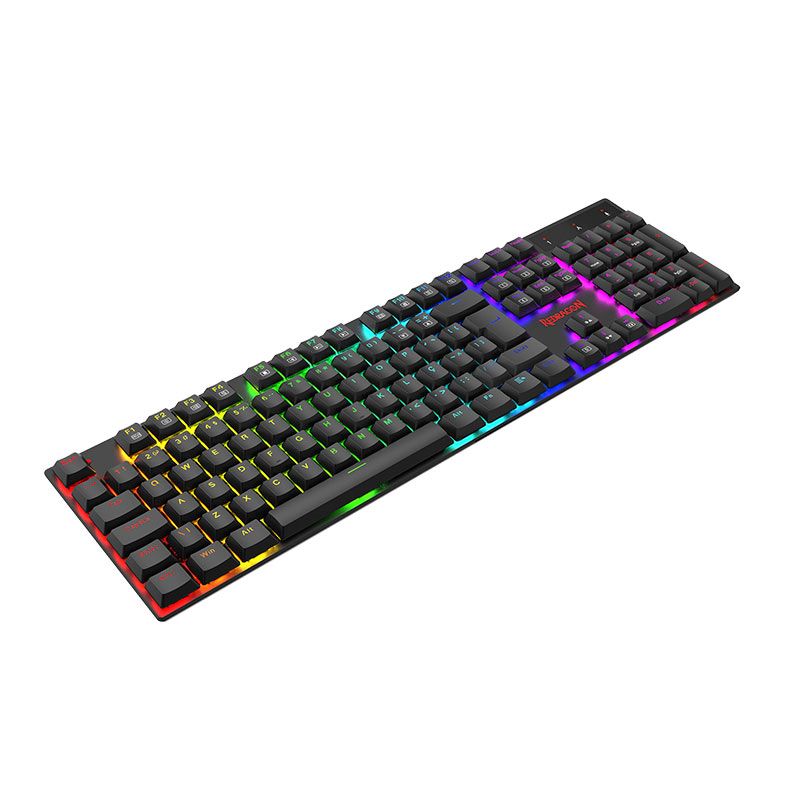 Teclado Mecanico Gamer Redragon Apas, RGB, ABNT2, Switch Marrom, Preto, K535-KB