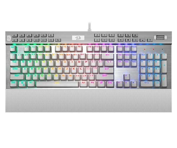 Teclado Mecânico Redragon Yama K550 Branco RGB Switch Purple, K550-W