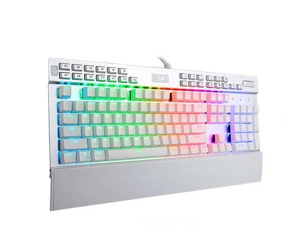 Teclado Mecânico Redragon Yama K550 Branco RGB Switch Purple, K550-W