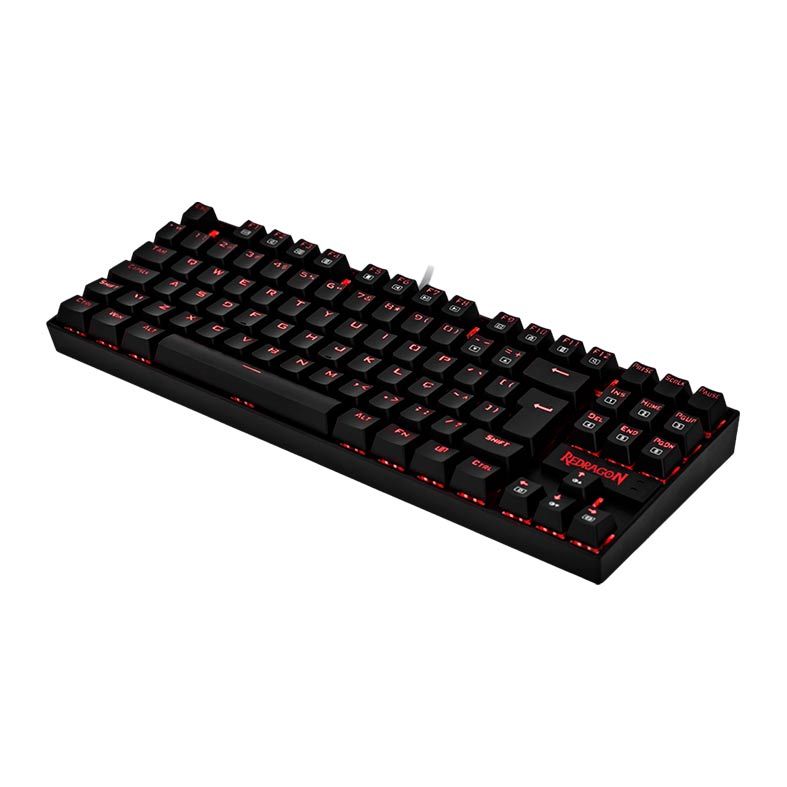 Teclado Mecanico Redragon Kumara Led Vermelho Switch Marrom, K552-2 PT-BROWN
