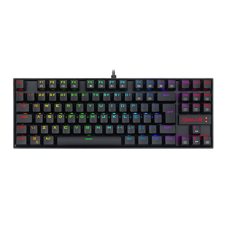 Teclado Gaming ReDragon Kumara Mecanico RGB Switch Black, K552RGB-1