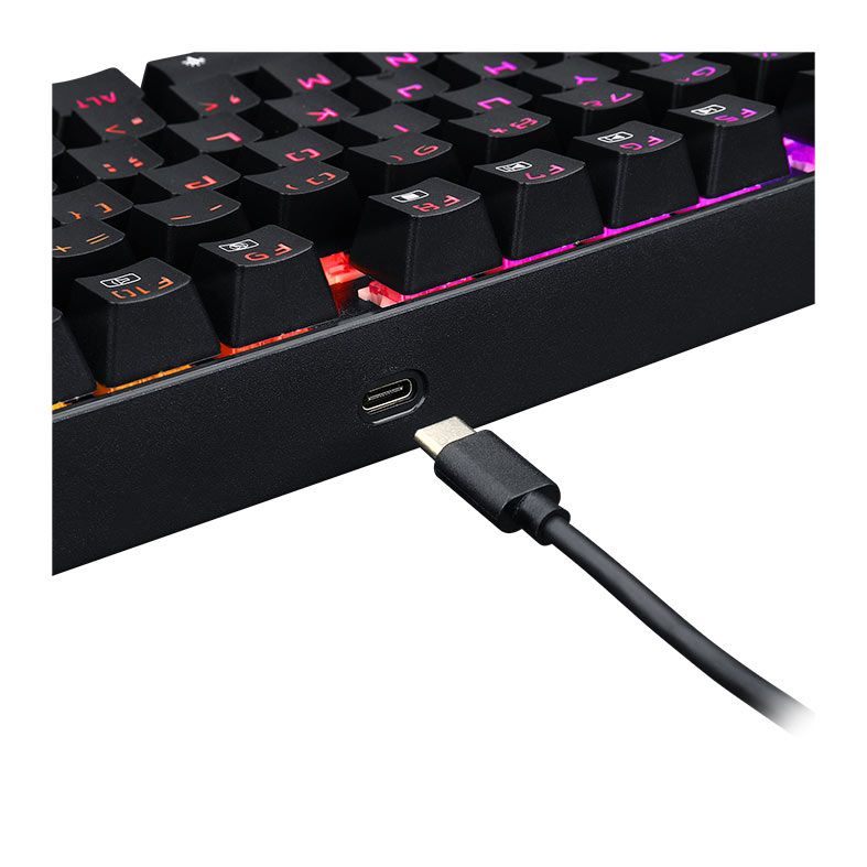 Teclado Mecanico Redragon Kumara PRO, RGB, Wireless, Switch Marrom, Preto, K552RGB-BRS-B-PT-BROWN