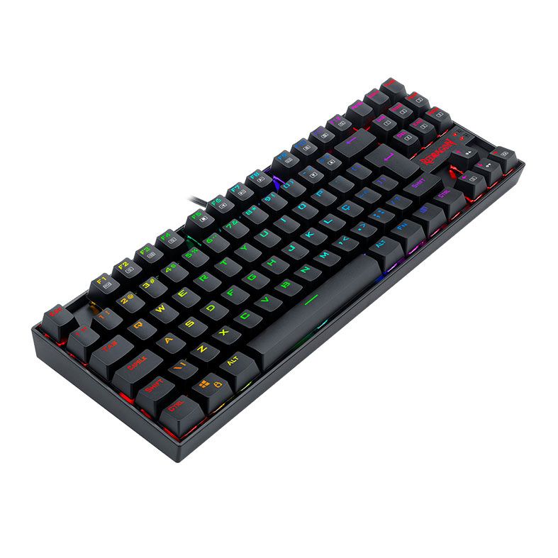 OPENBOX Teclado Mecanico Redragon Kumara Pro, RGB, Switch Marrom, Preto, K552RGB-PRO-V2-PT-BROWN
