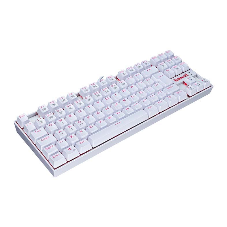 Teclado Mecanico Redragon Kumara Lunar White Led Vermelho Switch Azul, K552W-2 PT-BLUE