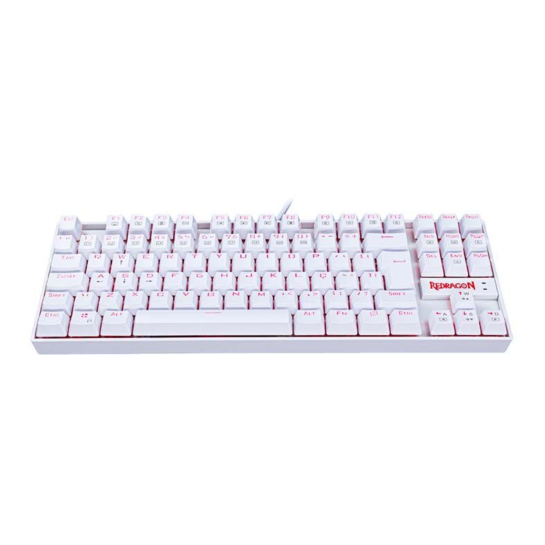 Teclado Mecanico Redragon Kumara Lunar White Led Vermelho Switch Azul, K552W-2 PT-BLUE