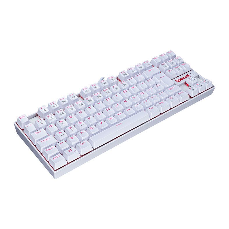 Teclado Mecanico Redragon Kumara Lunar White Led Vermelho Switch Vermelho, K552W-2-PT-RED