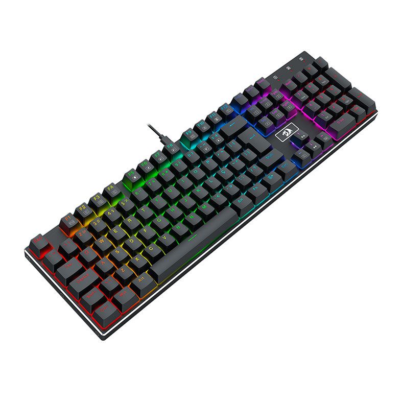 Teclado Mecanico Redragon Devarajas, RGB, Switch Marrom, Preto, K556RGB-PT-BROWN