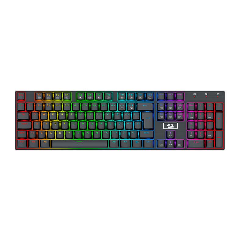 Teclado Mecanico Redragon Devarajas, RGB, Switch Marrom, Preto, K556RGB-PT-BROWN