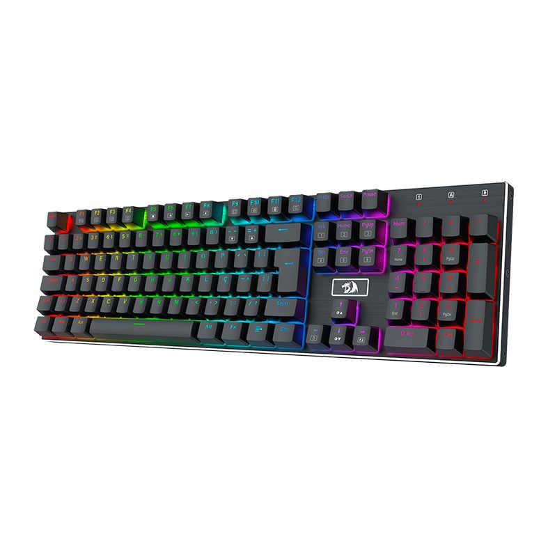 Teclado Mecanico Redragon Devarajas, RGB, Switch Marrom, Preto, K556RGB-PT-BROWN