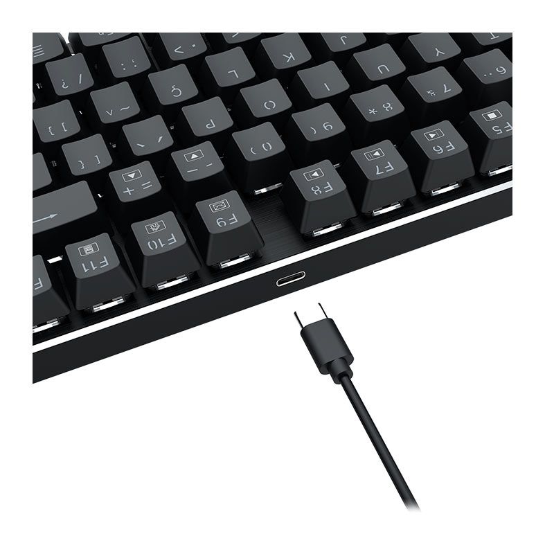 Teclado Mecanico Redragon Devarajas, RGB, Switch Marrom, Preto, K556RGB-PT-BROWN
