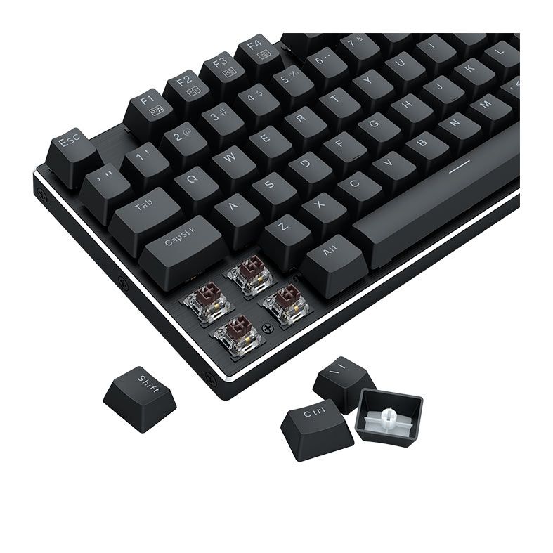 Teclado Mecanico Redragon Devarajas, RGB, Switch Marrom, Preto, K556RGB-PT-BROWN