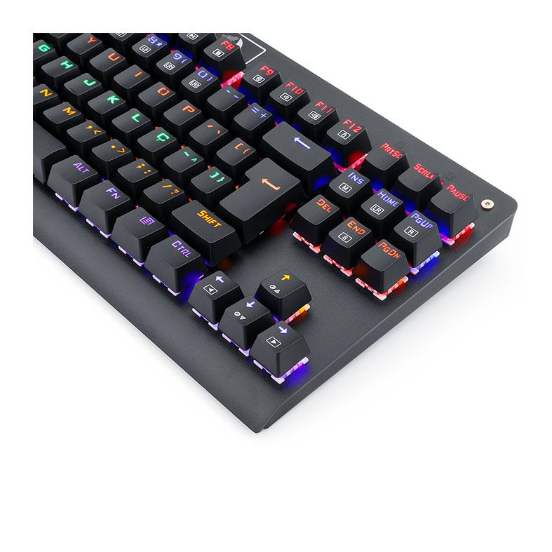 Teclado Mecanico Redragon Dark Avenger Preto Rainbow Switch Vermelho, K568R-PT-RED