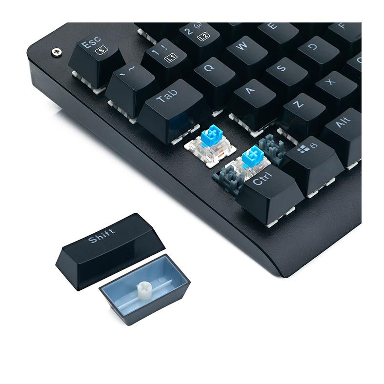 Teclado Mecanico Redragon Dark Avenger, RGB, ABNT2, Switch Azul, K568RGB-2 BLUE