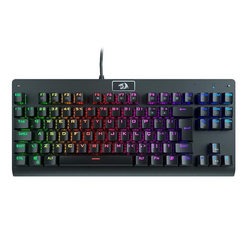 Teclado Mecanico Redragon Dark Avenger, RGB, ABNT2, Switch Azul, K568RGB-2 BLUE