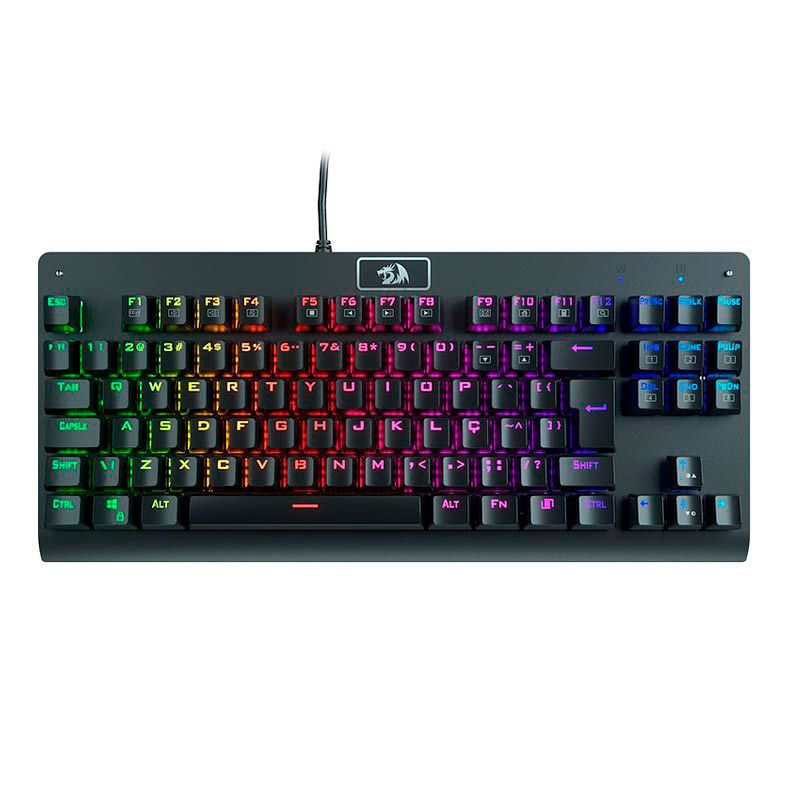 Teclado Mecanico Redragon Dark Avenger, RGB, ABNT2, Switch Brown, K568RGB-2 BROWN