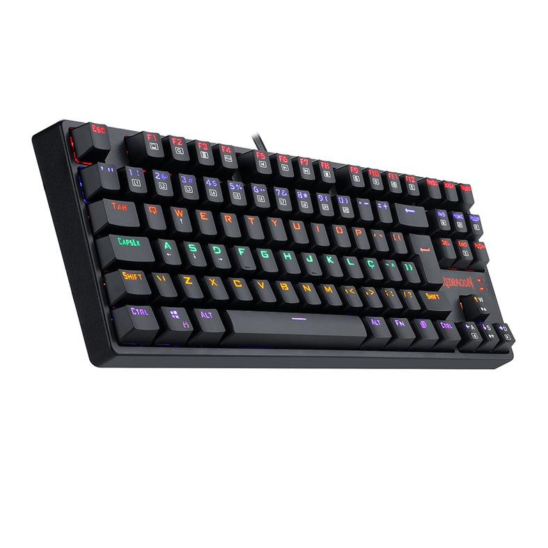 Teclado Mecanico Redragon Daksa Rainbow Switch Vermelho, K576R-1-PT-RED