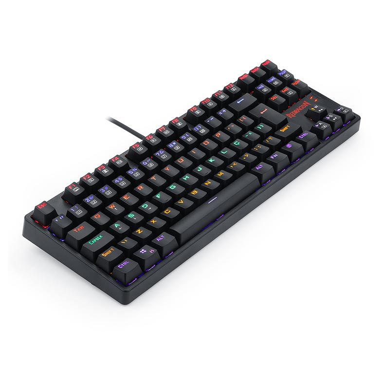 Teclado Mecanico Redragon Daksa Rainbow Switch Vermelho, K576R-1-PT-RED