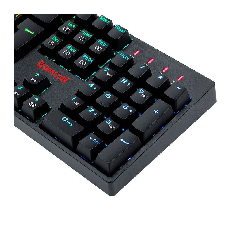 Teclado Mecanico Redragon Surara Pro, RGB, Switch Marrom, Preto, K582RGB-PRO-V2-(PT-BROWN)
