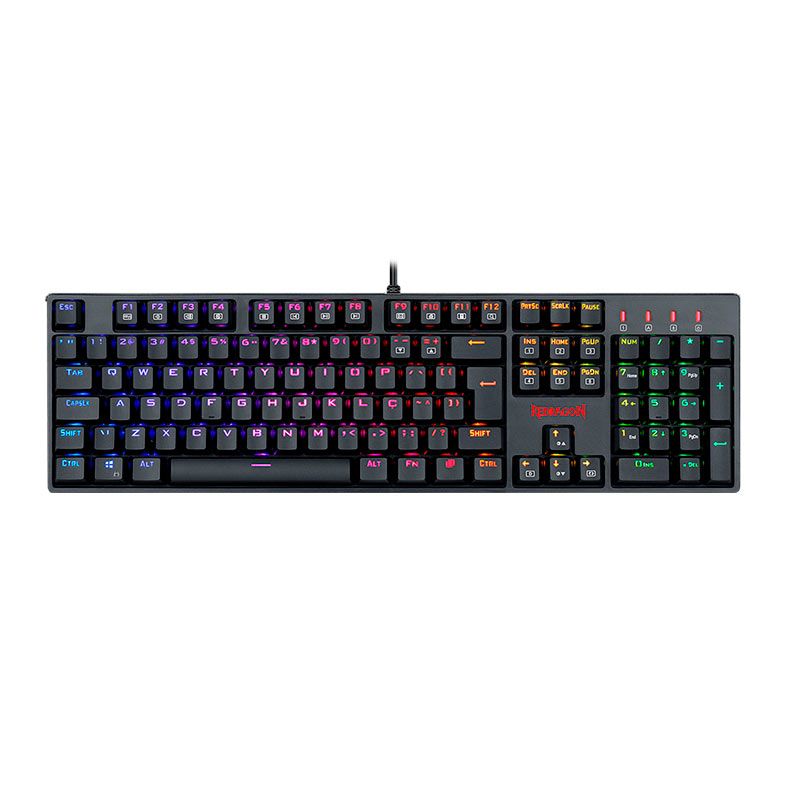 Teclado Mecanico Redragon Surara Pro, RGB, Switch Marrom, Preto, K582RGB-PRO-V2-(PT-BROWN)
