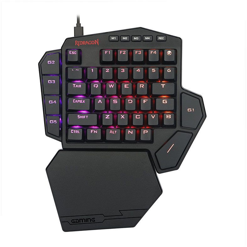 Teclado Mecanico Redragon Diti One-Hand RGB, K585RGB