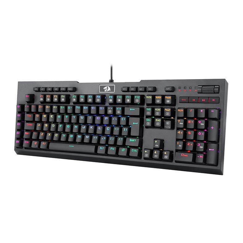 Teclado Opto-Mecanico Redragon Brahma PRO Preto RGB Opical Switch, K586RGB-PRO