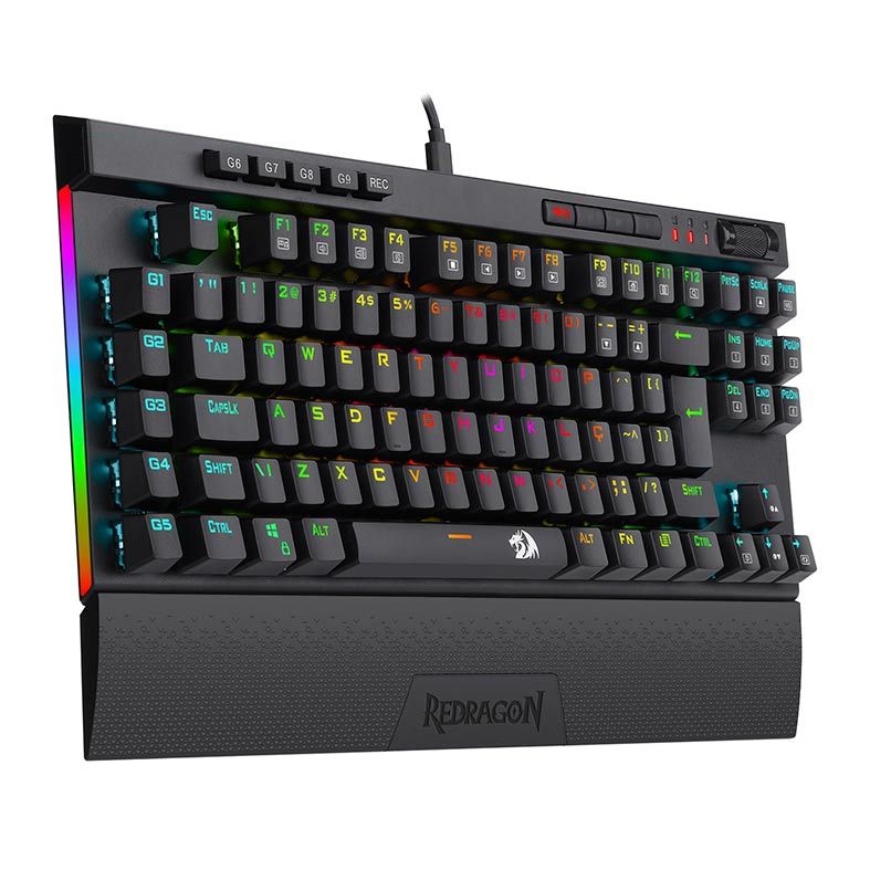 Teclado Opto-Mecanico Redragon Magic-Wand Pro RGB Switch Brown, K587RGB-PRO-PT-BROWN