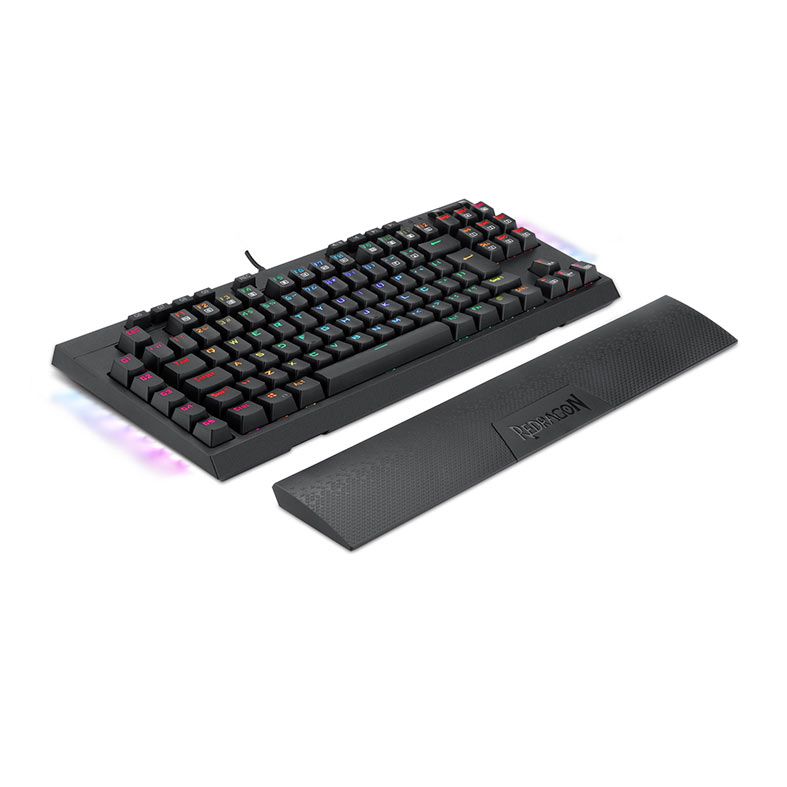 Teclado Opto-Mecanico Redragon BroadSword PRO, RGB, ABNT2, Switch Vermelho, K588RGB-PRO-PT-RED