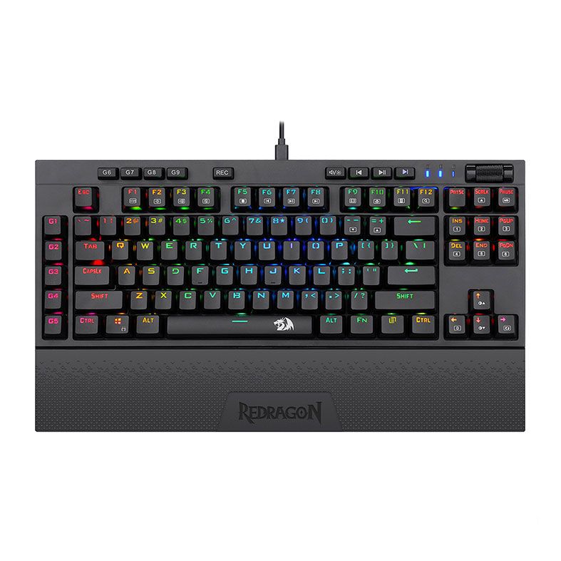 Teclado Mecanico Redragon BroadSword RGB Switch Azul, K588RGB