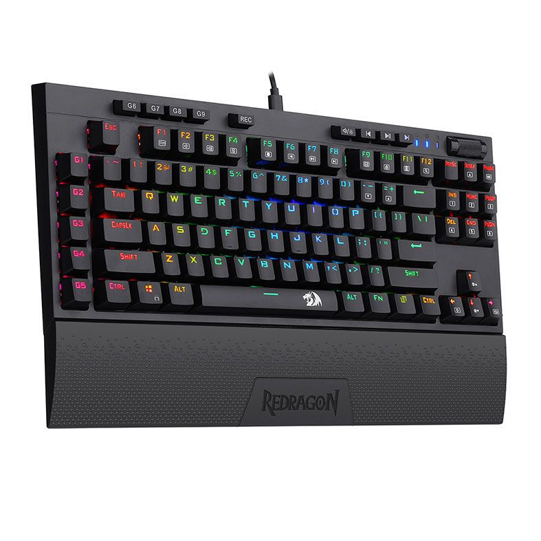 Teclado Mecanico Redragon BroadSword RGB Switch Azul, K588RGB
