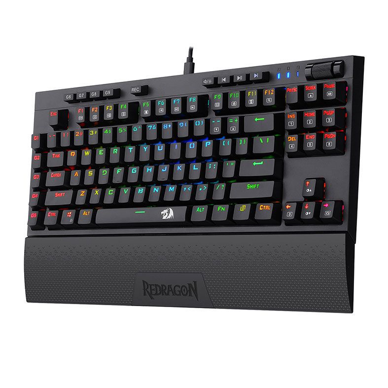 Teclado Mecanico Redragon BroadSword RGB Switch Azul, K588RGB