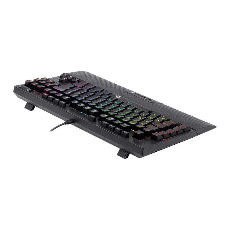 Teclado Mecanico Redragon Vishnu, RGB, ABNT2, Wireless, Switch Vermelho, Preto, K596RGB PT-RED