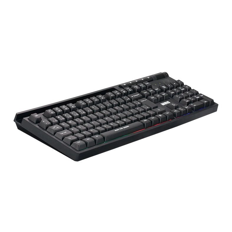 Kit Marvo 01, Teclado Gamer Rainbow USB, Mouse 12800DPI USB, Mousepad 350x300x3mm, Preto, MARVO-KIT01