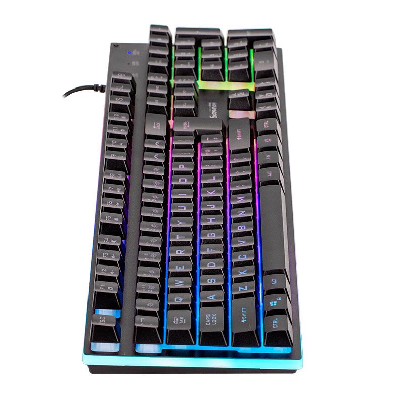 Teclado Gamer Marvo K604, RGB, USB, ABNT2, Preto, K604-BR