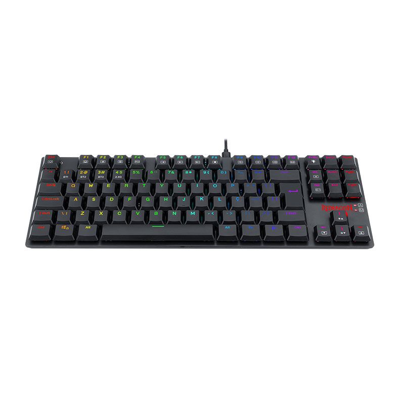 Teclado Mecanico Gamer Redragon APS Dual Pro, RGB, Switch Blue, ABNT2, Tri-Mode, Preto, K607P-KBS-PT-BLUE