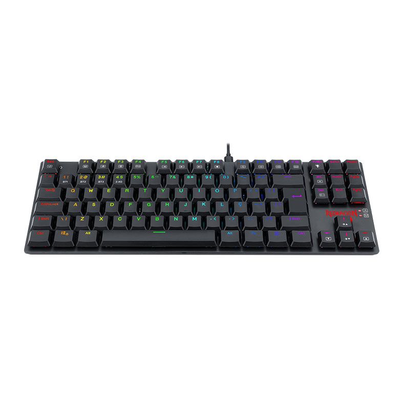 Teclado Mecanico Redragon APS Pro, RGB, Tri-Mode, Switch Marrom, Preto, K607P-KBS-PT-BROWN