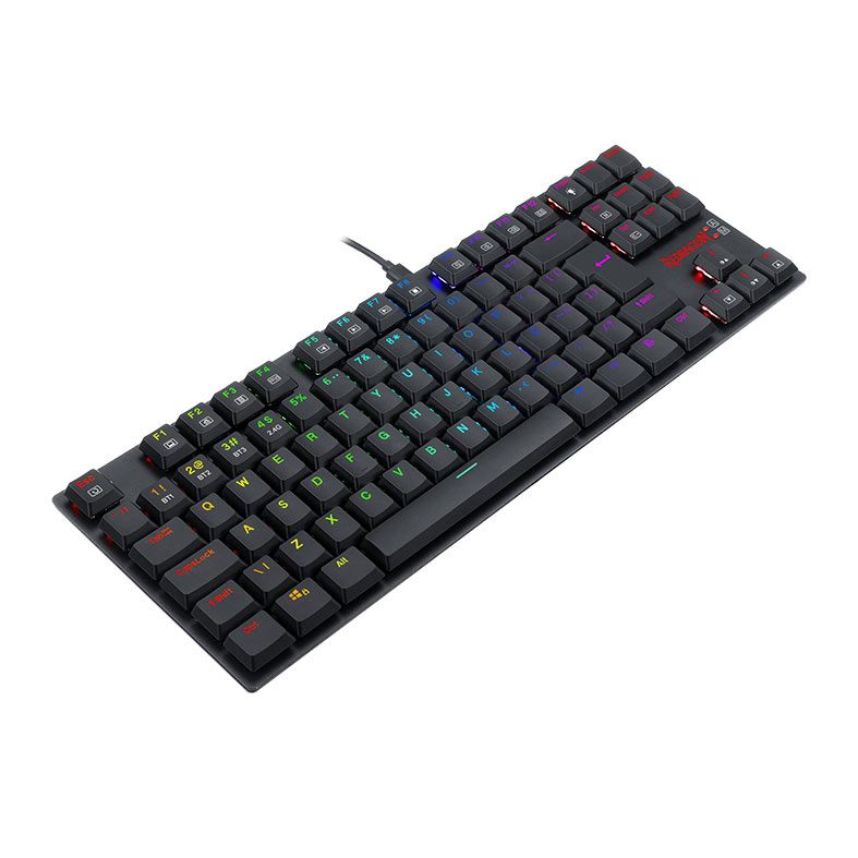 Teclado Mecanico Redragon APS Pro, RGB, Tri-Mode, Switch Marrom, Preto, K607P-KBS-PT-BROWN