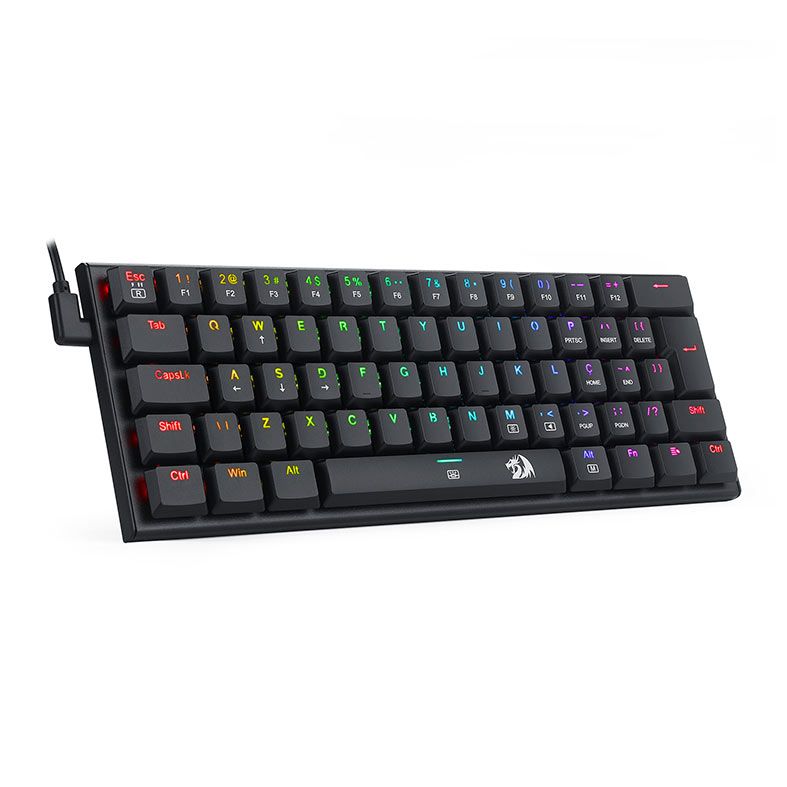 Teclado Mecanico Redragon Anivia, RGB, ABNT2, Switch Marrom, K614-RGB-PT-BROWN