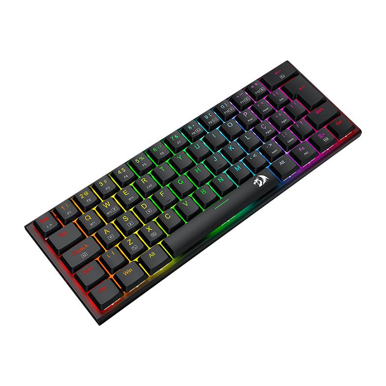 Teclado Mecanico Redragon Anivia Pro, RGB, ABNT2, Switch Azul, Wireless, Preto, K614RGB-PRO-PT-BLUE
