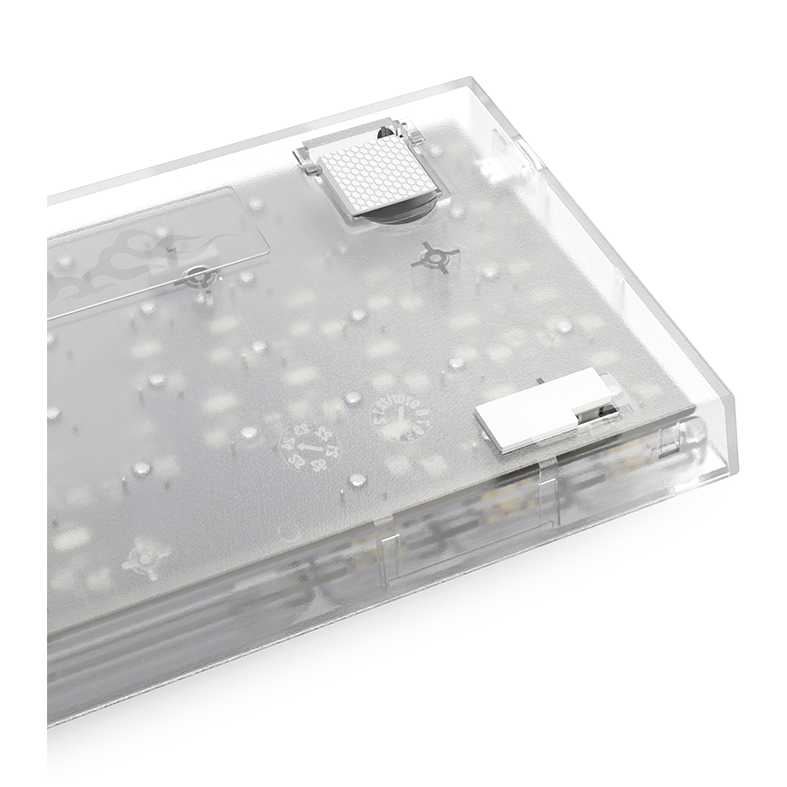 Teclado Mecanico Redragon Fizz, RGB, Switch Crystal, Transparente, K617CT-RGB