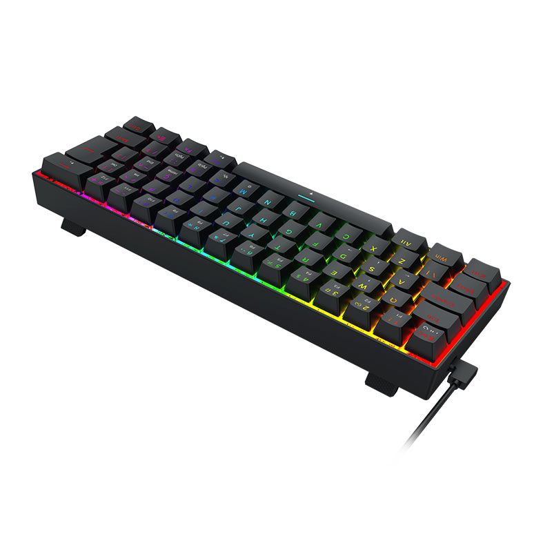 Teclado Magnetico Redragon Fizz, RGB, ABNT2, Preto, K617RGB-M