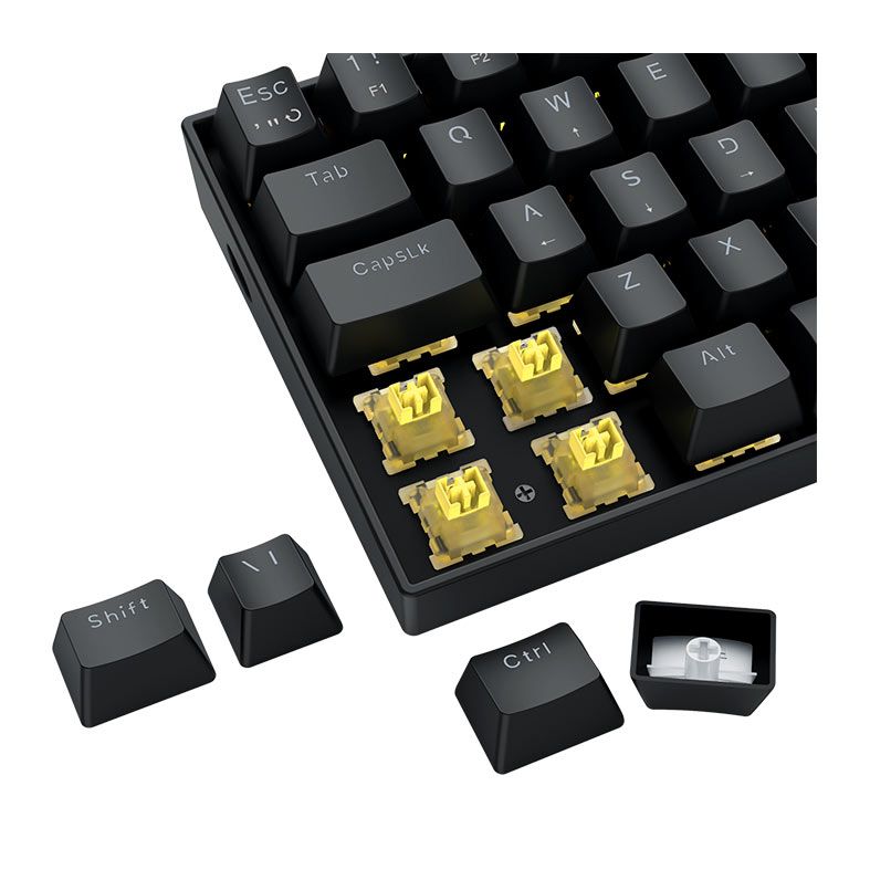 Teclado Magnetico Redragon Fizz, RGB, ABNT2, Preto, K617RGB-M