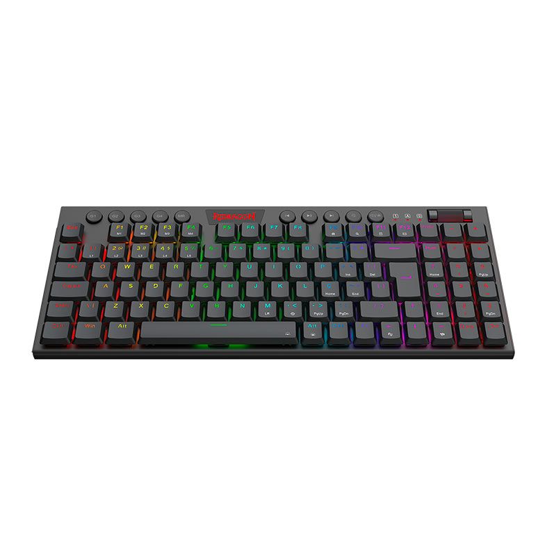 Teclado Mecanico Gamer Redragon Yi TKL, RGB, Switch Marrom, USB, Preto, K625P-KB