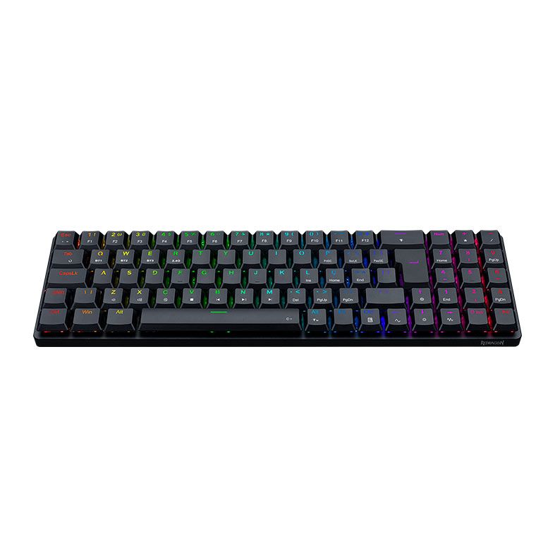 Teclado Mecanico Gamer Redragon Ashe Pro, RGB, Wireless, Switch Brown, Preto, K626P-KBS-B