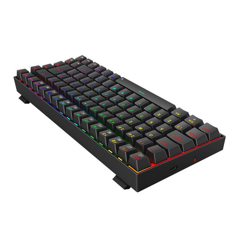 Teclado Mecanico Redragon Phantom, RGB, Switch Marrom, Preto, K629